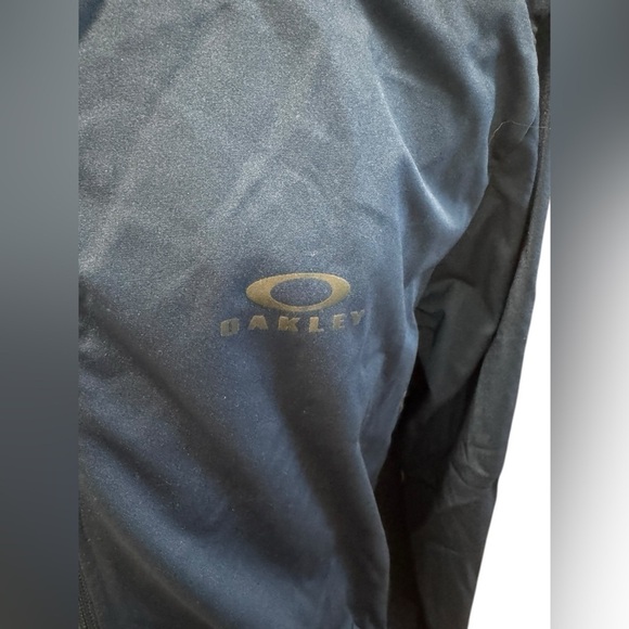 Oakley Men's Jacket Size XL Blue RN 96548 Performance Fit Pockets Logo Full Zip - Picture 5 of 13